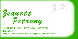 zsanett petruny business card